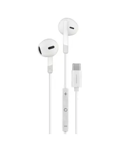 Powerology Type-C Stereo Earphones - White