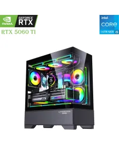Gaming Pc Lovingcool Lc-100j Core I5-14th Gen Rtx 5060 Ti 8gb, 1tb Ssd, 16gb Ram
