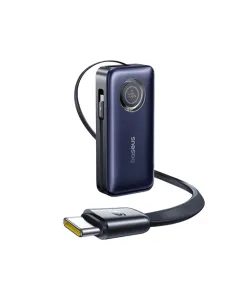 Baseus EnerCore CR11 Power Bank with Retractable Cable 20000mAh 100W - Cosmic Black