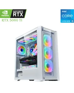GAMING PC LOVINGCOOL – Intel Core i5 14th Gen | RTX 5060 Ti 16GB | 1TB SSD | 16GB DDR5 RAM White