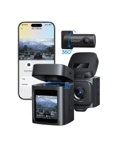 Baseus PrimeTrip VD1 Dash Cam 3K+1080p – Black