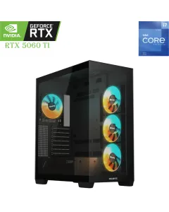 GAMING PC GIGABYTE Core i7 12th Gen | RTX 5060 Ti 16GB | 16GB DDR5 | 1TB SSD | Black
