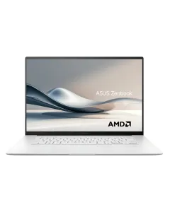 Asus Zenbook UM5606WA-RK233W Laptop, AMD Ryzen AI 9 HX 370 Processor, 32GB RAM, 2TB NVMe SSD, Radeon 890M Graphics, 16.0" OLED 3K 120Hz Display, Backlit Chiclet Keyboard - Scandinavian White