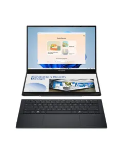Asus Zenbook Duo UX8406CA-PZ005W Laptop, Intel Core Ultra 9 285H Processor, 32GB RAM, 2TB SSD NVMe, Intel Arc Graphics, 14.0" 3K OLED 120Hz Touch Screen, Inkwell Gray