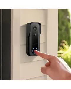 Powerology Smart Doorbell Camera - Black