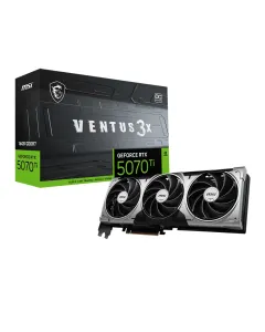 MSI NVIDIA GEFORCE RTX 5070 Ti VENTUS 3X OC 16GB GDDR7 DLSS 4 Graphics Card - Black