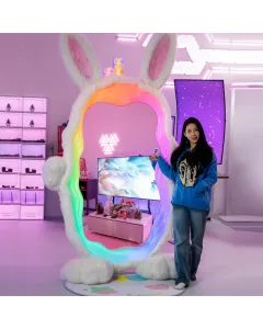 Ingrem Glowing Magic Bunny Mirror – RGB LED Full-Length Vanity Mirror