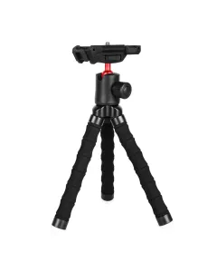 Porodo Table Tripod with Phone Holder - Black
