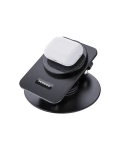 Porodo Wireless Charging Rotating Stand - Black