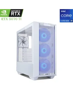 GAMING PC – Intel Core i9 14th Gen | RTX 5070 Ti 16GB | 2TB NVMe SSD | 32GB DDR5 RAM – White Edition