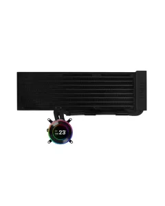LIAN LI Hydro-Shift II LCD-C 360mm Fanless CPU Cooler with 2.1" IPS LCD Screen - Black