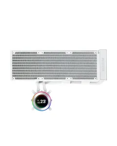 LIAN LI Hydro-Shift II LCD-C 360mm Fanless CPU Cooler with 2.1" IPS LCD Screen - White