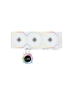 LIAN LI Hydro-Shift II LCD-C 360TL Liquid CPU Cooler with TL Wireless Fans, 2.1" IPS LCD Screen - White