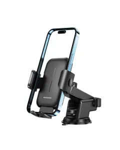 Porodo Adjustable Clamps Dash & Windshield Mount - Black