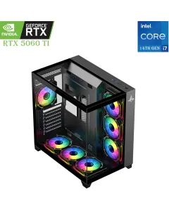 Gaming PC Sharx – Intel Core i7 (14th Gen) with RTX 5060 Ti, 32GB RAM & 1TB SSD