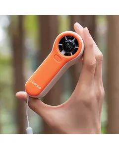 Porodo Lifestyle Pocket Size Handheld Fan - White/Orange