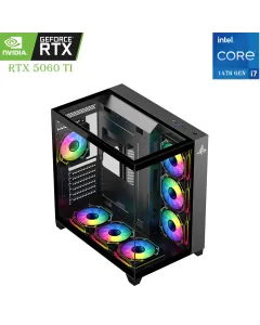 Sharx Gaming PC - Powered by Intel Core i7 14th Gen, RTX 5060 Ti 16GB, 1TB SSD, 32GB RAM