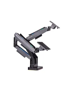 ThermalTake Dual Monitor Arm (17" To 35") Gas Spring, Cable Management, 2-20KG, RGB Lighting Effects