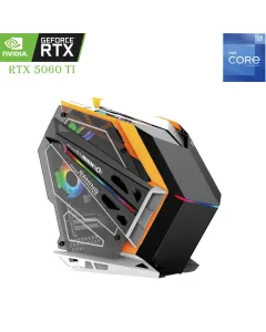 WJCOOLMAN Gaming PC – Intel Core i7 12th Gen | RTX 5060 Ti 16GB | 16GB DDR5 RAM | 1TB NVMe SSD – Black Edition