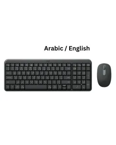 Logitech MK250 Compact Bluetooth Wireless Combo Keyboard Mouse – Arabic/English Black (Open Box)