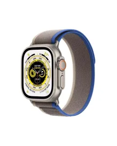 Apple Watch Ultra Gps + Cellular, 49mm Titanium Case With Blue/gray Trail Loop - S/m