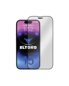 Eltoro Double Strong CF Screen Protector for iPhone 15 Plus - Clear/Black