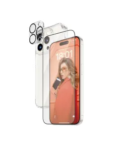 Panzerglass 3-in-1 Pack Iphone 15 Pro 6.1 Inch 360 Bundle With D30 - Clear