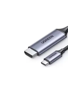 Ugreen Usb-c To Hdmi Cable 1.5m (Resolutions Up To 4k@ 60hz) - Gray Black