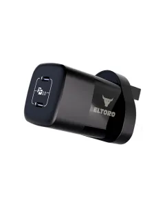 Eltoro Power Plug 35w Home Charger Pd 3.0 Gan With 2 Ports 2 Usb-c - Black