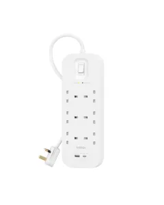 Belkin Connect Surge Protector With Usb-c And Usb-a Ports (6 Outlet With 1 Usb-c & 1 Usb-a)
