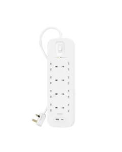 Belkin Connect Surge Protector With Usb-c And Usb-a Ports (8 Outlet With 1 Usb-c & 1 Usb-a)