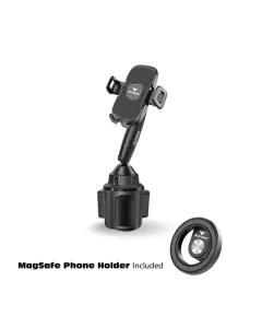 Eltoro Car Cup Holder Phone Mount with MagSafe Phone Holder - Black