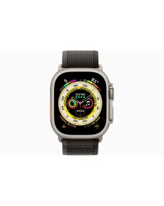 Apple Watch Ultra GPS + Cellular, 49mm Titanium Case with Black Gray Trail Loop