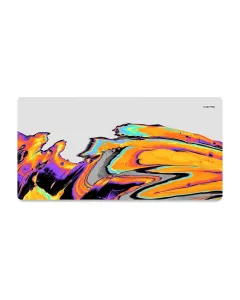 Huepad Nebula Series Premium Gaming Mouse Pad, Xl Desk Pad With Carry Case Tube 90x40 Cm - Winds Of Neptune-lava