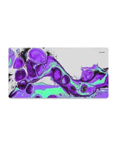 Huepad Nebula Series Premium Gaming Mouse Pad, Xl Desk Pad With Carry Case Tube 90x40 Cm - Dumbella Nebula - Ice