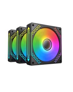 XIGMATEK STARZ PRO - 3 x 120 ARGB M20A Fans With MB Sync Controller - Black