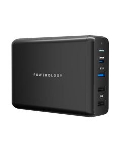 Powerology 4-Port Quick Charging Power Terminal PD75W - Black