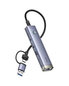 BASEUS ULTRAJOY 4-PORT HUB AIR – SPACE GREY