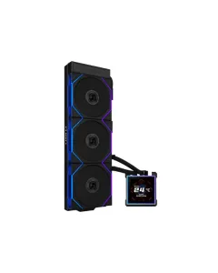 Lian Li Hydro-shift Ii Lcd-s 360cl Liquid Cpu Cooler With Cl Wireless Fans, 3.4" Ips Lcd Screen - Black