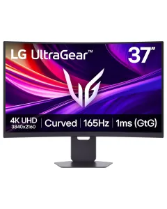 lg 37 Inch UltraGear™ 4K UHD 165Hz Curved Gaming Monitor with AMD FreeSync™ Premium Pro and USB-C 65W PD