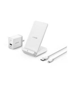ANKER PowerWave 7.5 Stand 7.5W Fast Wireless Charger - White
