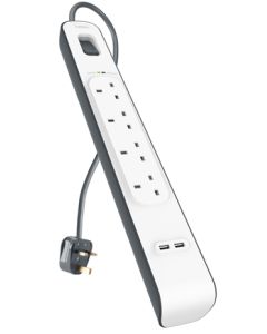 Belkin (بيلكن)  Surge Plus With USB, 4 Port
