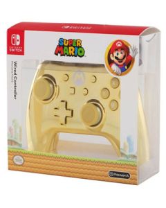 NINTENDO SWITCH WIRED CONTROLLER MANETTE FILAIRE SUPER MARIO-GOLD