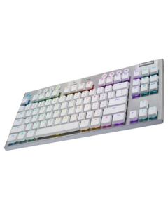 LOGITECH G915 TKL TENKEYLESS LIGHTSPEED WIRELESS WHITE RGB MECHANICAL GAMING KEYBOARD - WHITE
