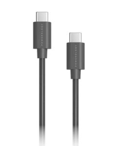 POWEROLOGY DATA FAST CHARGE 1.2/4FT USB-C TO USB-C CONNECTOR CABLE - BLACK