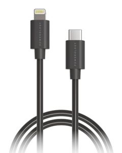POWEROLOGY DATA FAST CHARGE 3M/9.8FT USB-C TO LIGHTING POWER DELIVERY CABLE - BLACK