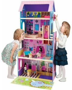 FIRST LEARNING WOODEN DOLL HOUSE E ELEVATOR FURNIT