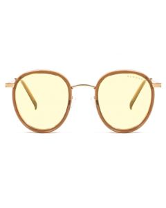GUNNAR EYEWEAR Atherton Computer Glasses (Satin Gold Frame, Amber Lens Tint) 