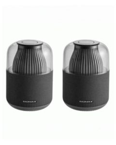 MOMAX SPACE PORTABLE WIRELESS SPEAKER(INCLUDES TWO SPEAKERS) - BLACK