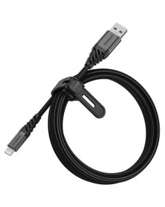 OTTERBOX LIGHTNING TO USB-A PREMIUM CABLE 2M - BLACK